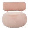 King Home Low Teddy Fotel Rózsaszín Plüss Kényelmes