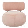 King Home Low Teddy Fotel Rózsaszín Plüss Kényelmes