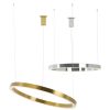 King Home Ring 80 LED Függőlámpa Polírozott Acél Ezüst