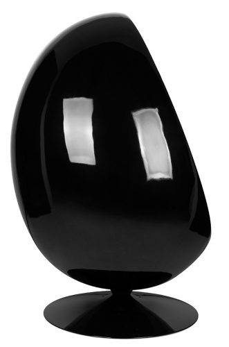 King Home Ovalia Black Forgó Fotel Üvegszálas Fekete-Piros