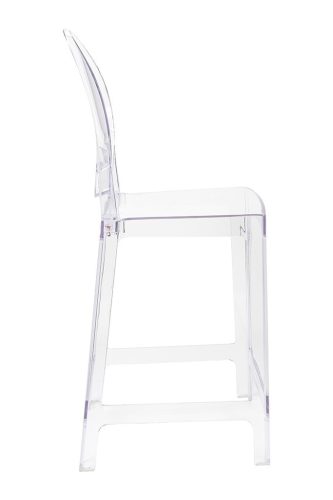King Home Victoria Átlátszó Polikarbonát Bárszék 65 cm