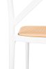 King Home Country Rattan Bárszék Fehér