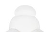 King Home Plush Fur Fehér Teddy Hintaszék Tölgyfa Talppal