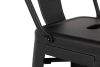 King Home Tower Big Back Fém Bárszék Fekete