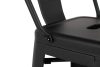 King Home Tower Big Back Fém Bárszék Fekete