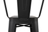 King Home Tower Big Back Fém Bárszék Fekete