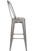 King Home Tower Big Back Fém Bárszék 76