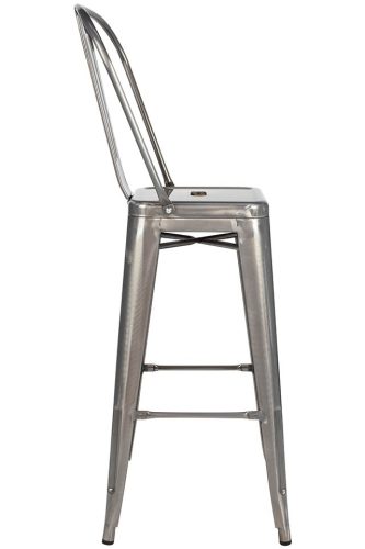 King Home Tower Big Back Fém Bárszék 76