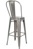 King Home Tower Big Back Fém Bárszék 76