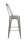 King Home Tower Big Back Fém Bárszék Ezüst