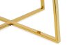 King Home Carat Kerek Étkezőasztal Márvány MDF Arany Luxus
