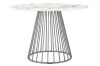 King Home Glam Marble Kerek Étkezőasztal Márvány MDF Króm