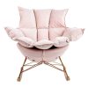 King Home Swing Velvet Hintaszék Rózsaszín Bársony