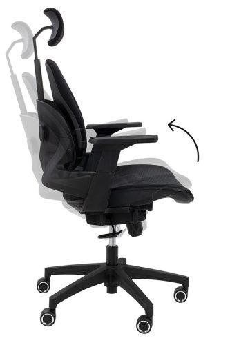 King Home Ventiler Ergonomikus Irodai Szék Fekete Hálós