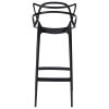 King Home HILO Premium Bárszék Polipropilén Fekete 65cm