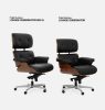 King Home Lounge Gubernator Prémium Irodai Szék Fehér Bőr Dió Furnér
