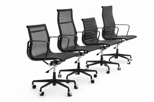 King Home Aeron Premium Hálós Irodai Szék Fekete Alumínium