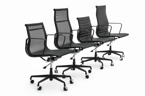 King Home Aeron Premium Hálós Irodai Szék Fekete Alumínium