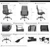 King Home Aeron Premium Hálós Irodai Szék Fekete Alumínium
