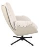 King Home Carino Forgó Fotel Teddy Bézs Kényelmes