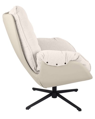 King Home Carino Forgó Fotel Teddy Bézs Kényelmes