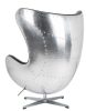 King Home Egg Aviator Műbőr Forgószék Fekete