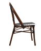 King Home Cafe Paris Alumínium Rattan Szék Dióbarna UV-álló