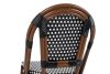King Home Cafe Paris Alumínium Rattan Szék Dióbarna UV-álló