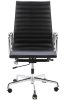 King Home Aeron Prestige Plus Irodai Szék Valódi Bőr Fekete Króm
