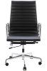 King Home Aeron Prestige Plus Irodai Szék Valódi Bőr Fekete Króm