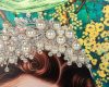 King Home Pearls Leopard Luxus Művészeti Kép Gyöngy Díszítéssel