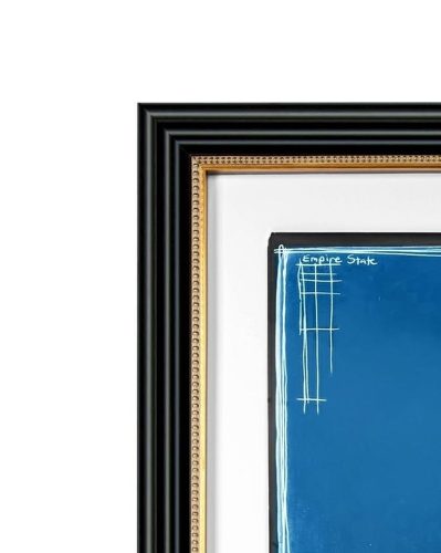 King Home Empire Art Deco Építészeti Kép Kék-Fehér