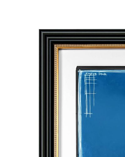 King Home Empire Art Deco Építészeti Kép Kék-Fehér