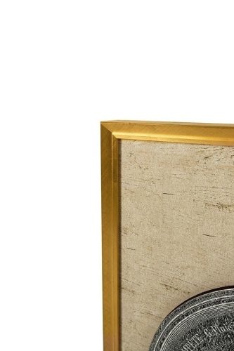 King Home Mystery Clock Antik Óra Művészeti Nyomat Arany Keretben