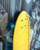 King Home Big City Skater New York Városkép Vászonkép Sárga 130x130