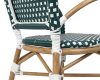 King Home Miramar Kávéházi Türkiz Rattan Kerti Szék