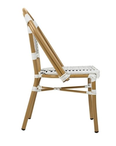 King Home Cafe Paris Alumínium Rattan Szék Fehér