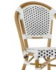 King Home Cafe Paris Alumínium Rattan Szék Fehér
