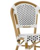King Home Cafe Paris Alumínium Rattan Szék Fehér