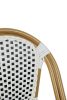 King Home Cafe Paris Alumínium Rattan Szék Fehér