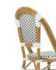 King Home Cafe Paris Alumínium Rattan Szék Fehér