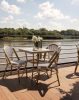 King Home Cafe Paris Alumínium Rattan Szék Fehér