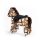 King Home Hobby Horse Pony Gyerekfotel Lovas Mintás