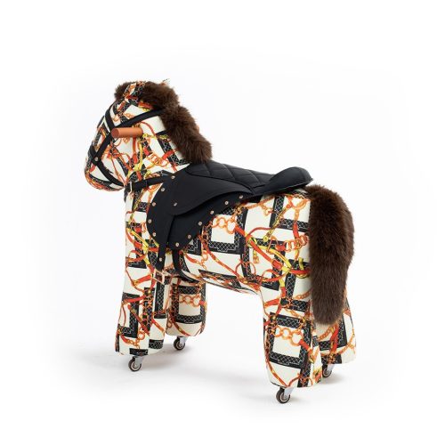 King Home Hobby Horse Pony Gyerekfotel Lovas Mintás
