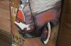 King Home Classic Chevrolet 1957 3D Fém Falikép Antik Rozsdás