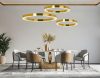 Moosee Ring Luxury 110 LED Függőlámpa Krómarany