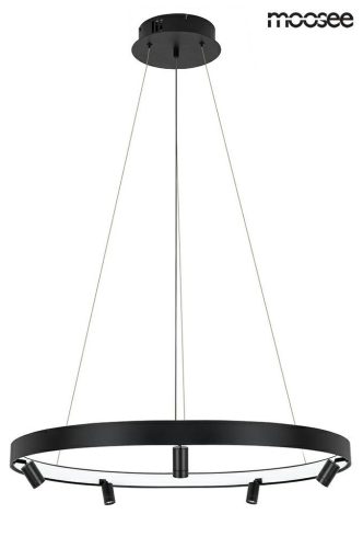 Moosee Circle Spot 98 LED Függőlámpa Rozsdamentes Acél Fekete