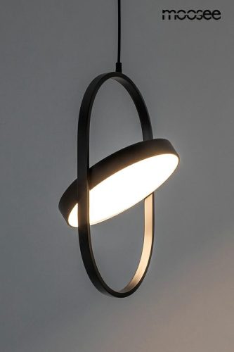 Moosee Spinner 26 Forgatható LED Függőlámpa Fekete Matt Fém