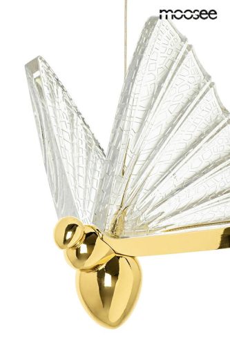 MOOSEE Butterfly S Kristály Pillangó Függőlámpa Arany