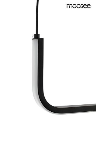Moosee Shape 90 Minimál Alumínium Függőlámpa Fekete LED